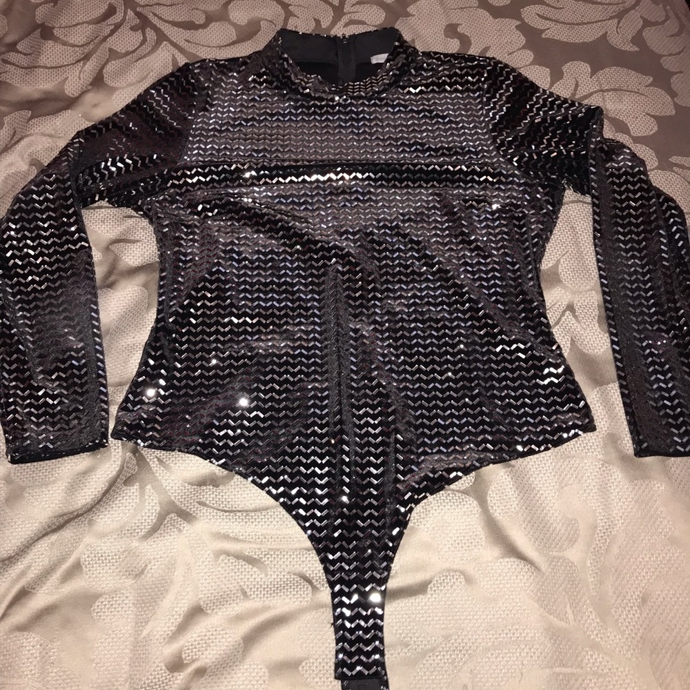 Shiny Sequins Bodysuit